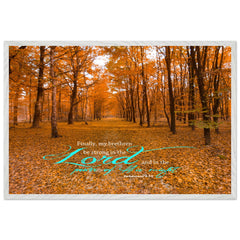 Museum-Quality Premium Wooden Framed Poster | Be Strong In The Lord ~Ephesians 6:10~