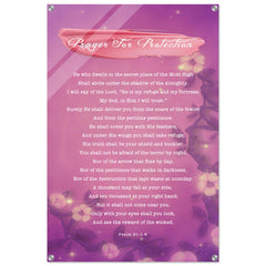 Contemporary Acrylic Print | Prayer for Protection ~Psalm 91:1-8~ (2 Designs - Misty)