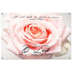 Contemporary Acrylic Print |   Lord Make Me Dwell In Safety ~Psalm 4:8~