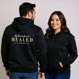 Premium Unisex Hoodie | By His Wounds, We Are Healed -Isaiah 53:5-