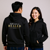 Premium Unisex Hoodie | By His Wounds, We Are Healed -Isaiah 53:5-