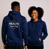 Premium Unisex Hoodie | Health to Your Body -Proverbs 3:7-8-