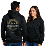 Premium Unisex Hoodie | Sun of Righteousness With Healing In His Wings -Malachi 4:2-