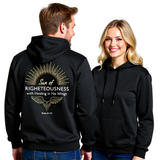 Premium Unisex Hoodie | Sun of Righteousness With Healing In His Wings -Malachi 4:2-
