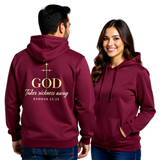Premium Unisex Hoodie | God Takes Sickness Away -Exodus 23:25-