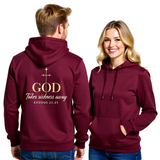 Premium Unisex Hoodie | God Takes Sickness Away -Exodus 23:25-