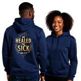 Premium Unisex Hoodie | He Healed The Sick -Luke 9:11-