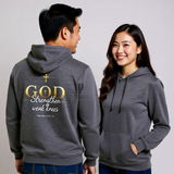 Premium Unisex Hoodie | God Strengthens Weak Knees -Hebrews 12:12-13-