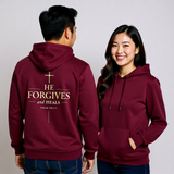 Premium Unisex Hoodie | He Forgives And Heals -Psalm 103:2-3 -