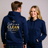 Premium Unisex Hoodie | Create In Me A Clean Heart -Psalm 51:10-
