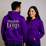 Premium Unisex Hoodie | Cast Your Burden On The Lord -Psalm 55:22-