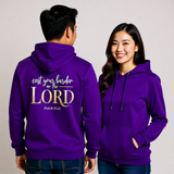 Premium Unisex Hoodie | Cast Your Burden On The Lord -Psalm 55:22-