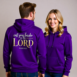 Premium Unisex Hoodie | Cast Your Burden On The Lord -Psalm 55:22-