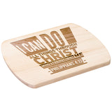 Bible Verse Hardwood Oval Cutting Board - I Can Do All Things Through Christ ~Philippians 4-13~ Design 5