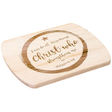 Bible Verse Hardwood Oval Cutting Board - I Can Do All Things Through Christ ~Philippians 4-13~ Design 16