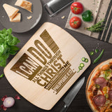 Bible Verse Hardwood Oval Cutting Board - I Can Do All Things Through Christ ~Philippians 4-13~ Design 5