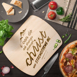 Bible Verse Hardwood Oval Cutting Board - I Can Do All Things Through Christ ~Philippians 4-13~ Design 14