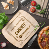 Bible Verse Hardwood Oval Cutting Board - I Can Do All Things Through Christ ~Philippians 4-13~ Design 8