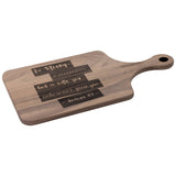 Bible Verse Hardwood Paddle Cutting Board - Be Strong & Courageous ~Joshua 1:9~ Design 15
