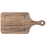 Bible Verse Hardwood Paddle Cutting Board - It Shall Not Come Near You ~Psalm 91:7~ Design 7