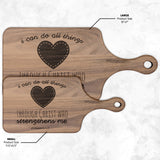 Bible Verse Hardwood Paddle Cutting Board - I Can Do All Things Through Christ ~Philippians 4-13~ Design 12