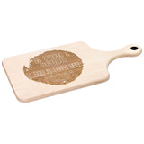Bible Verse Hardwood Paddle Cutting Board - Be Strong & Courageous ~Joshua 1:9~ Design 13