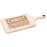 Bible Verse Hardwood Paddle Cutting Board - I Can Do All Things Through Christ ~Philippians 4-13~ Design 9