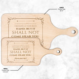 Bible Verse Hardwood Paddle Cutting Board - It Shall Not Come Near You ~Psalm 91:7~ Design 7