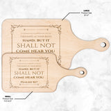 Bible Verse Hardwood Paddle Cutting Board - It Shall Not Come Near You ~Psalm 91:7~ Design 7