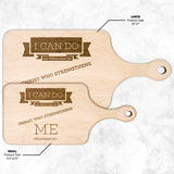 Bible Verse Hardwood Paddle Cutting Board - I Can Do All Things Through Christ ~Philippians 4-13~ Design 15