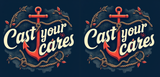 Bible Verse Christian Mug: Cast Your Cares (Design 2)