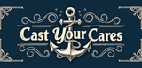 Bible Verse Christian Mug: Cast Your Cares (Design 3)