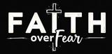 Bible Verse Christian Mug: Faith Over Fear (Design 4)