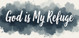 Bible Verse Christian Mug: God Is My Refuge (Design 3)