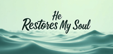 Bible Verse Christian Mug: He Restores My Soul (Design 1)
