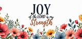 Bible Verse Christian Mug: Joy Of The Lord Is My Strength (Design 3)