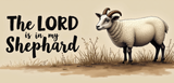 Bible Verse Christian Mug: The Lord Is My Shepherd (Design 10)