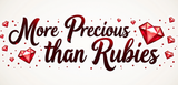 Bible Verse Christian Mug: More Precious Than Rubies (Design 5)