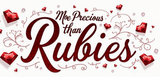 Bible Verse Christian Mug: More Precious Than Rubies (Design 8)