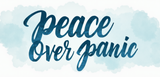 Bible Verse Christian Mug: Peace over Panic (Design 1)