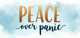 Bible Verse Christian Mug: Peace over Panic (Design 2)
