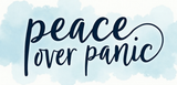 Bible Verse Christian Mug: Peace over Panic (Design 9)