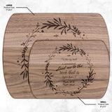 Products Bible Verse Hardwood Oval Cutting Board - Lead Me To The Rock ~Psalm 61:2~ Design 19