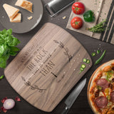 Products Bible Verse Hardwood Oval Cutting Board - Lead Me To The Rock ~Psalm 61:2~ Design 10