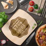 Products Bible Verse Hardwood Oval Cutting Board - God Is The Strength Of My Heart ~Psalm 73:26~ Design 4