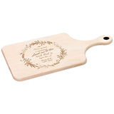 Products Bible Verse Hardwood Paddle Cutting Board - Lead Me To The Rock ~Psalm 61:2~ Design 19