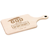 Products Bible Verse Hardwood Paddle Cutting Board - God Is The Strength Of My Heart ~Psalm 73:26~ Design 13