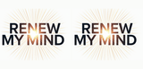 Bible Verse Christian Mug: Renew My Mind (Design 6)