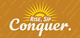 Bible Verse Christian Mug: Rise Sip Conquer (Design 10)