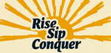 Bible Verse Christian Mug: Rise Sip Conquer (Design 2)